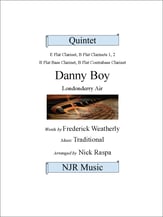 Danny Boy (cl. qnt.) [Eb, Bb(2), B. Cl., Cb. Cl.] P.O.D. cover